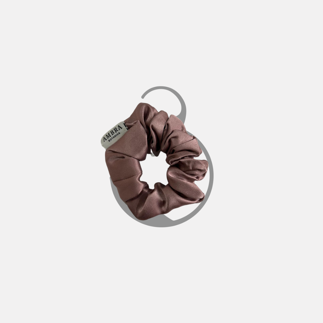 Scrunchies in Seta - Rosa Malva