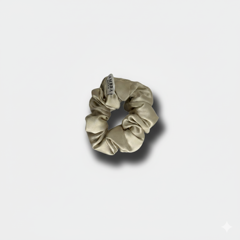 Scrunchies in Seta - Kaki