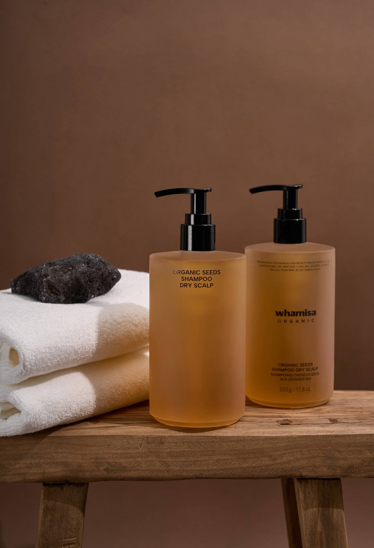 Shampoo per capelli secchi con semi biologici fermentati