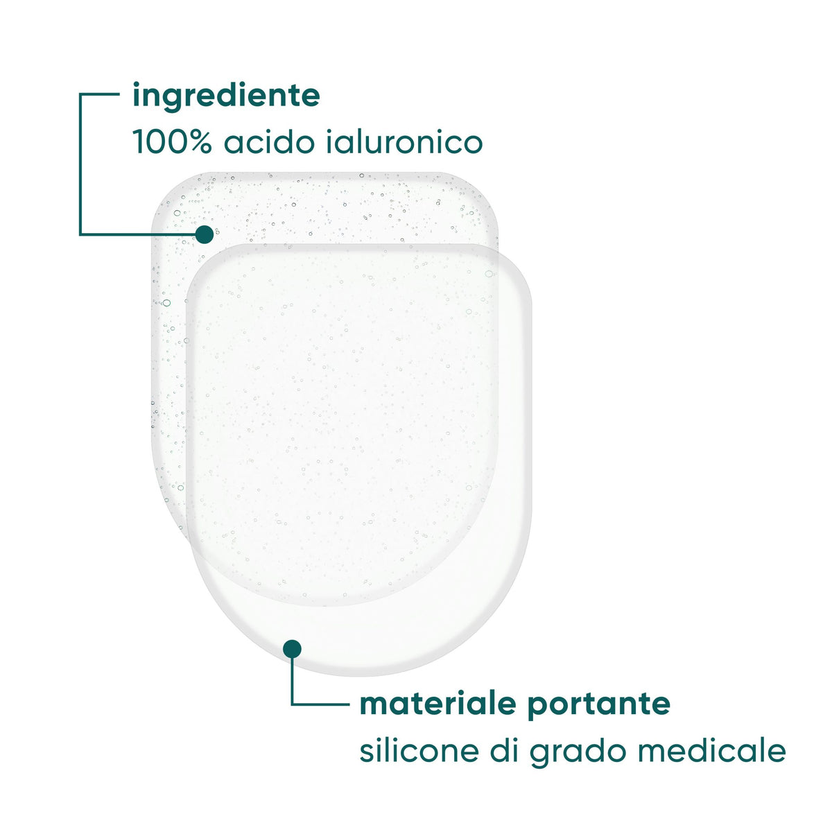 Beauty patch riutilizzabili con acido ialuronico per le mani