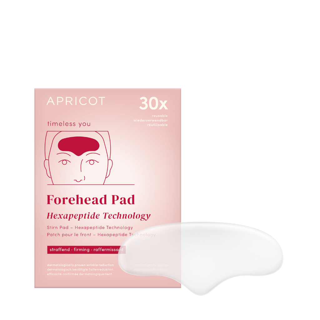 Beauty patch riutilizzabile con hexapeptide per la fronte