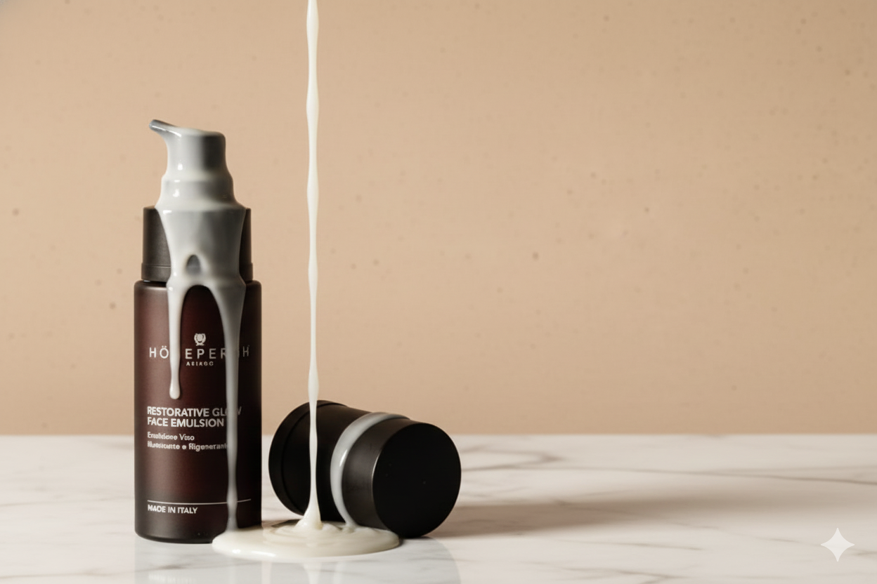 Emulsione viso illuminante e rigenerante