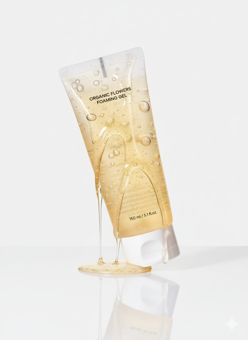 Organic Flowers Foaming Gel