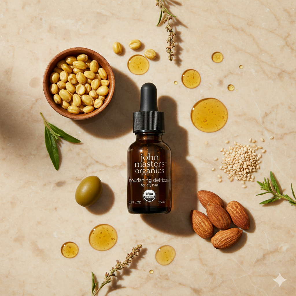 Trattamento nutriente e anticrespo per capelli secchi