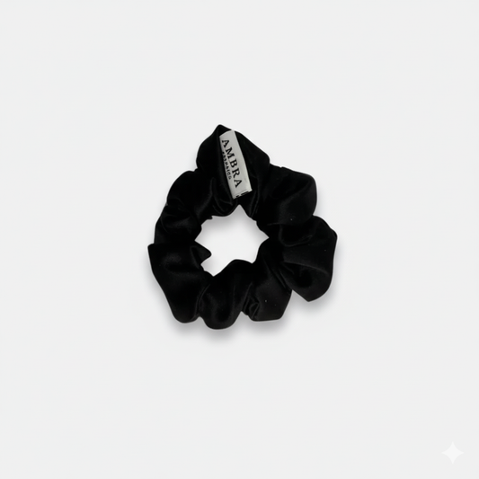 Scrunchies in Seta - nero