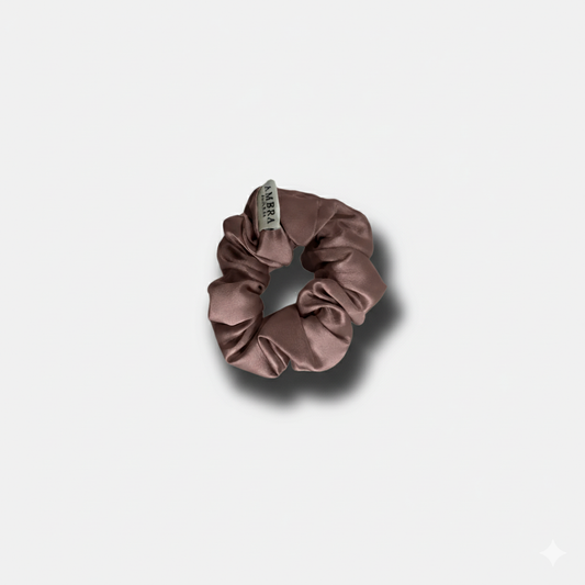 Scrunchies in Seta - Rosa Malva