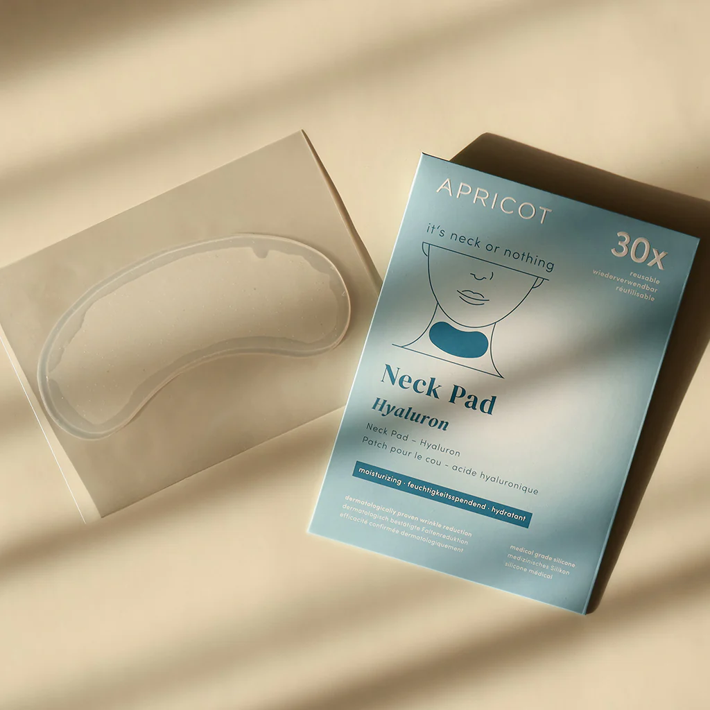 Beauty patch riutilizzabile con acido ialuronico per il collo