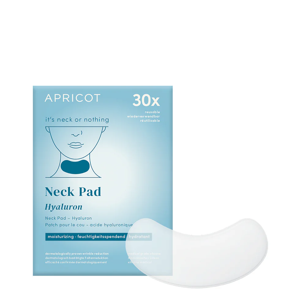 Beauty patch riutilizzabile con acido ialuronico per il collo