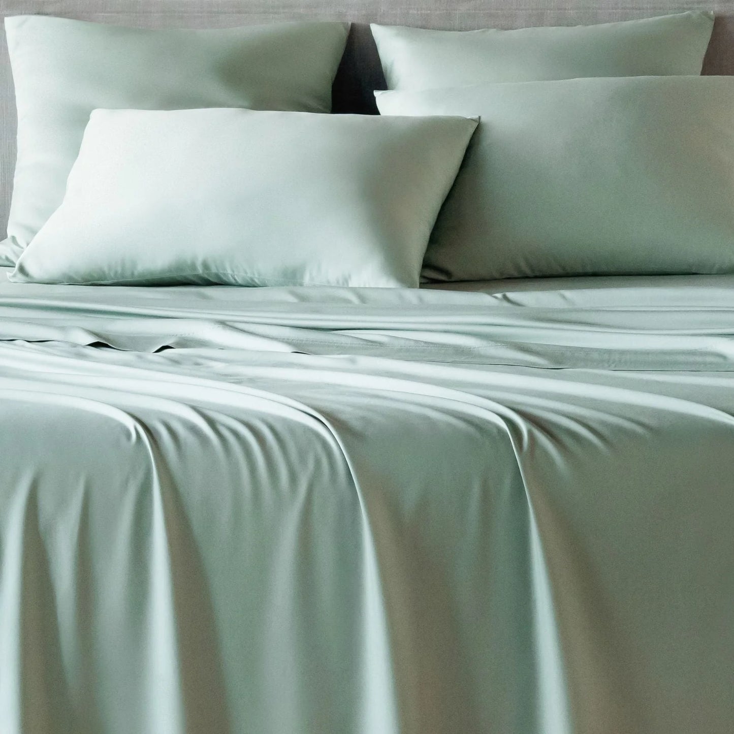 Federe in bambù colore verde salvia