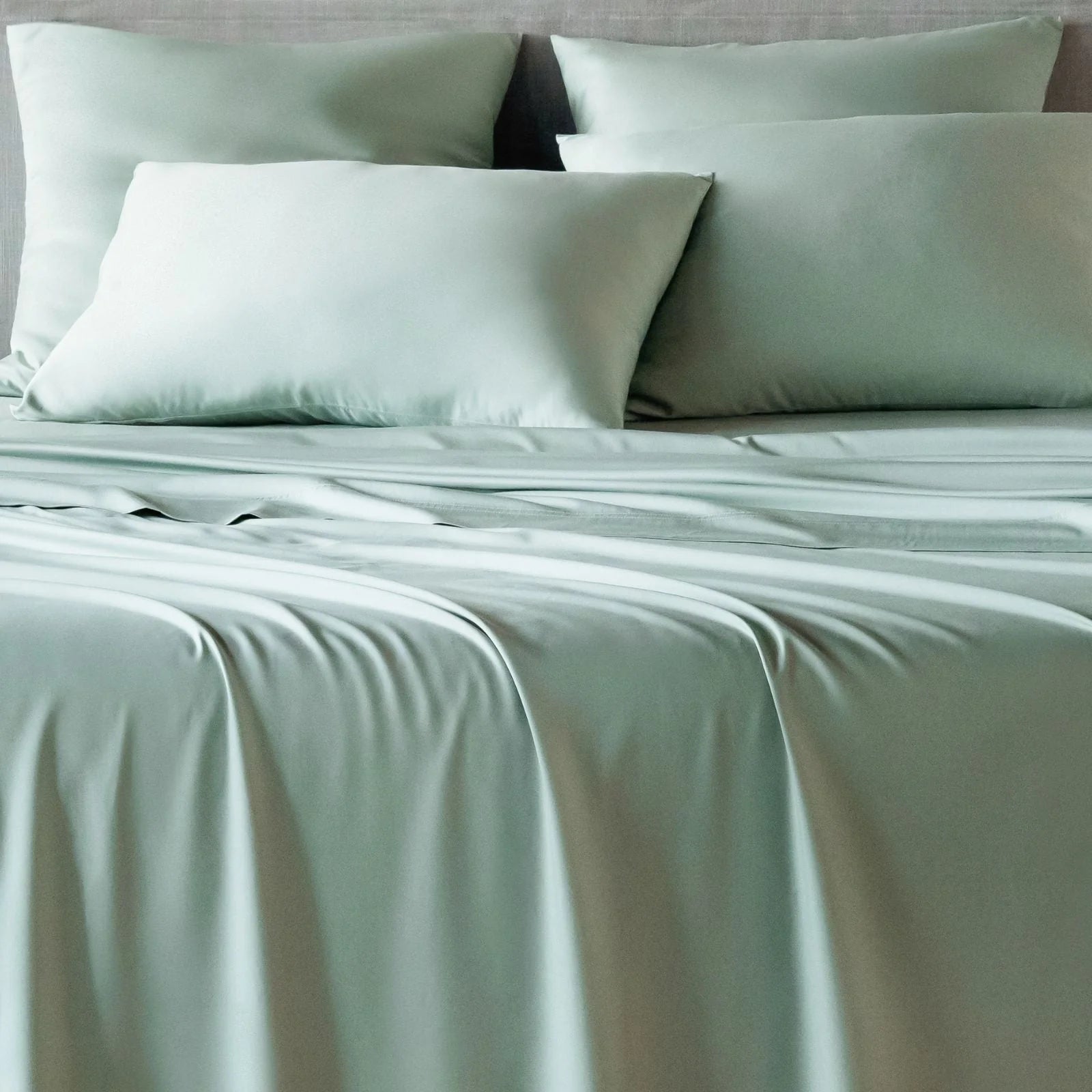 Federe in bambù colore verde salvia