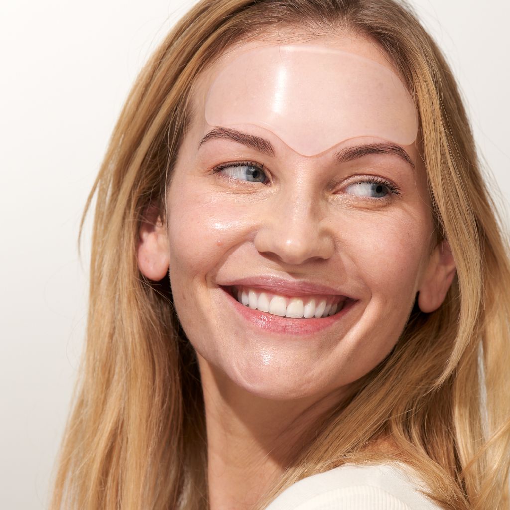 Beauty patch riutilizzabile con acido ialuronico per la fronte